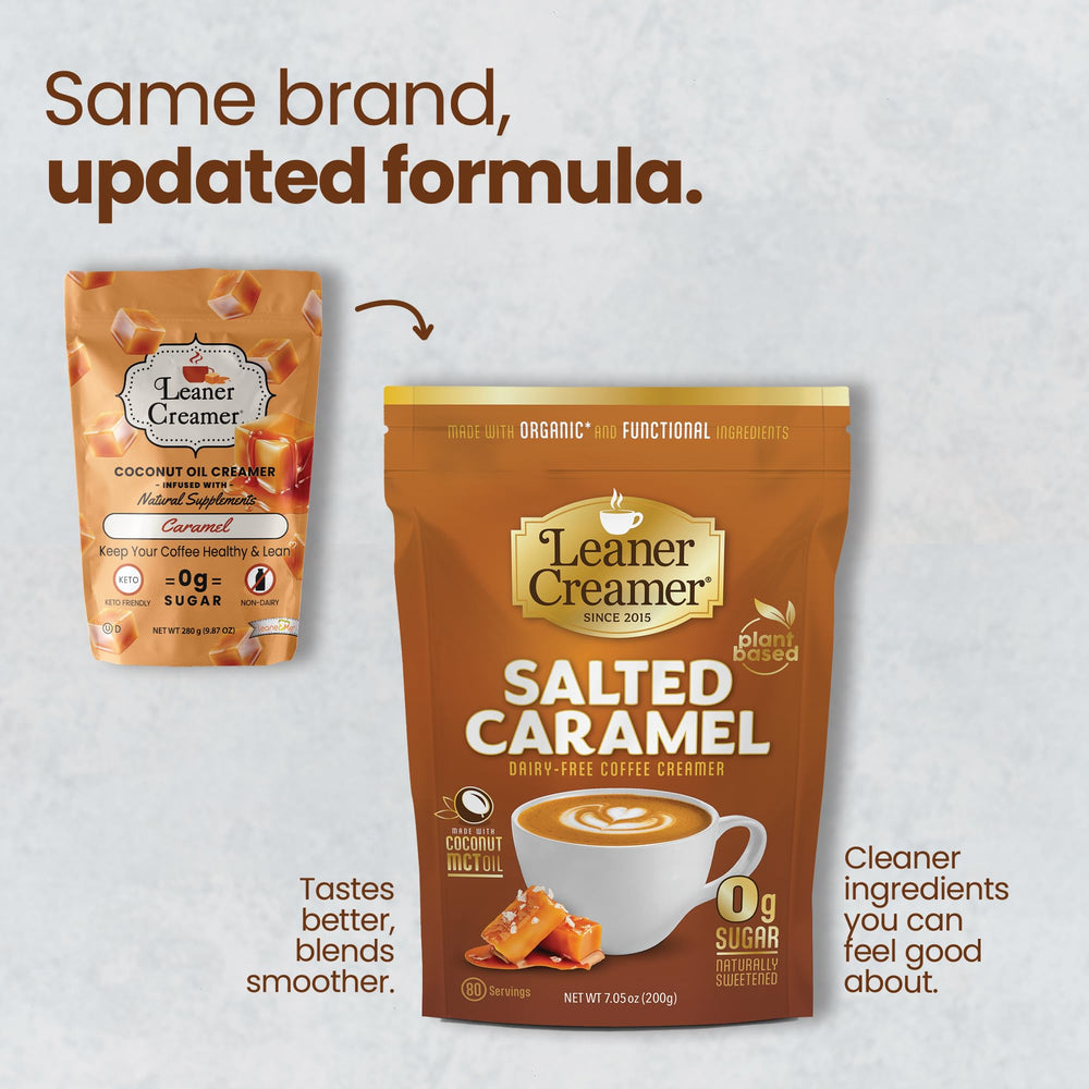 Leaner Creamer coconut creamer scoop ready for quick, even mix in your cup.