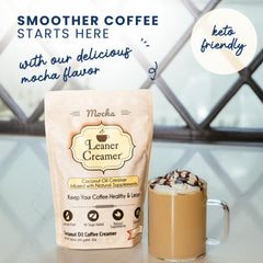 Leaner Creamer gluten-free coffee creamer bottle suits versatile blends.