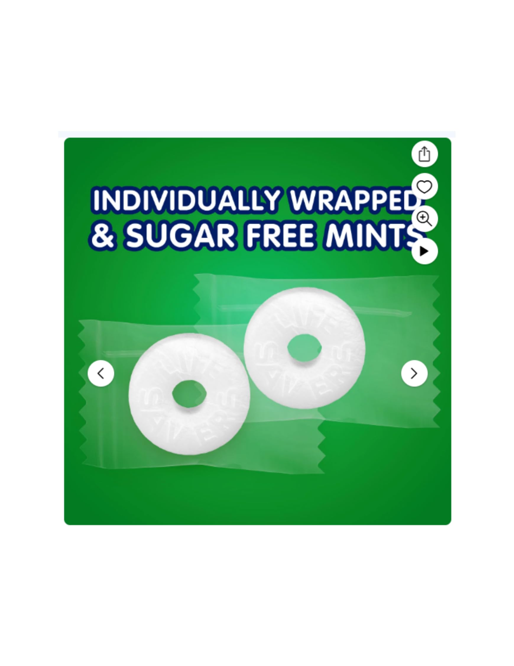 Leathnu Foundry Wintergreen Mints ingredients infographic highlighting sugar-free option.