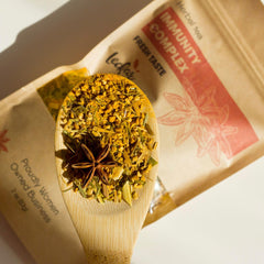 Leckar Herbal Tea ginger spice steep with warm, comforting aroma
