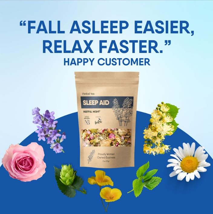 Leckar Sleep Aid Herbal Tea linden helps unwind tense muscles.
