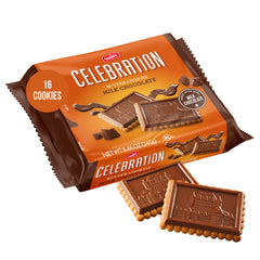 LECLERC Celebration Butter Cookies with Milk Chocolate pack, ideal for sharing and gifting.