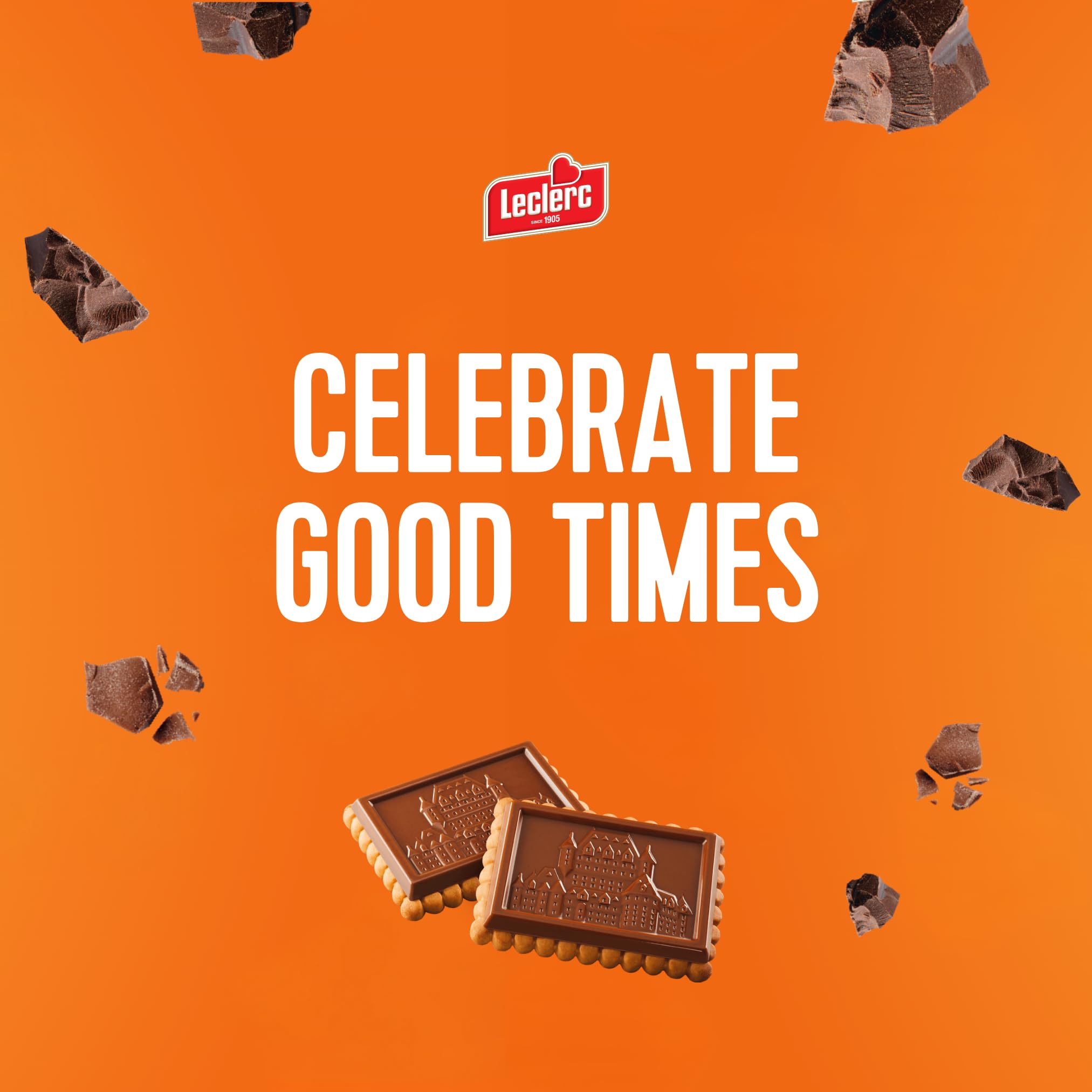 Morning tea time with LECLERC Celebration Butter Cookies and milk chocolate.