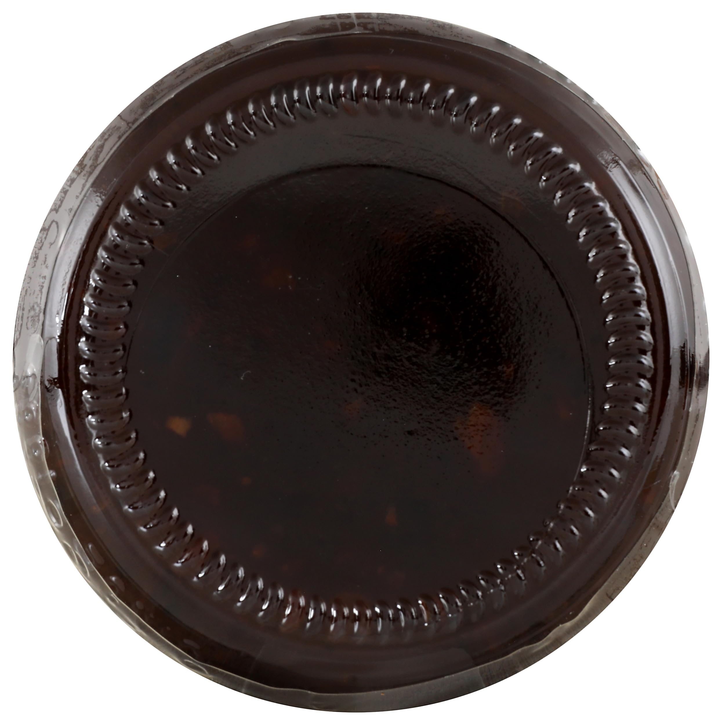 Lee Kum Kee Black Bean Garlic Sauce close-up on 8oz bottle with label.