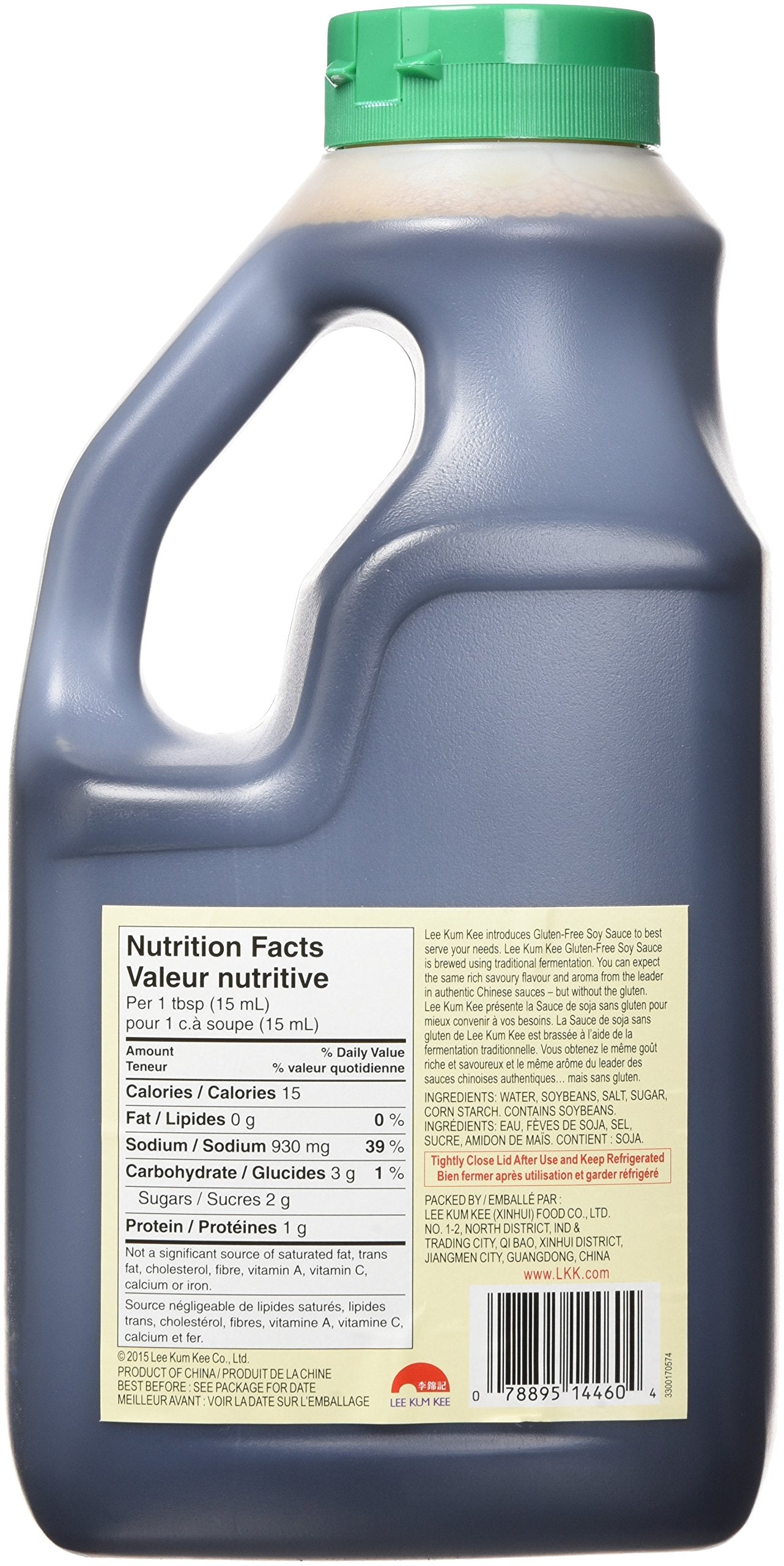 Lee Kum Kee gluten-free soy sauce pour ideal for marinades and quick stirs