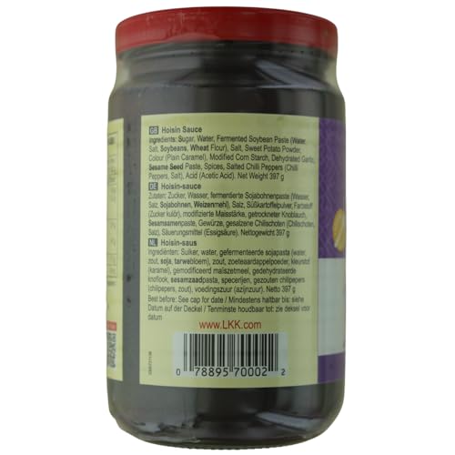 Lee Kum Kee Hoisin Sauce dipping plate, ideal for dipping spring rolls and steamed buns.
