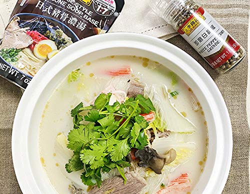 Lee Kum Kee Japanese Style Pork Bone Soup Base packaging emphasizes value and ready-to-use convenience