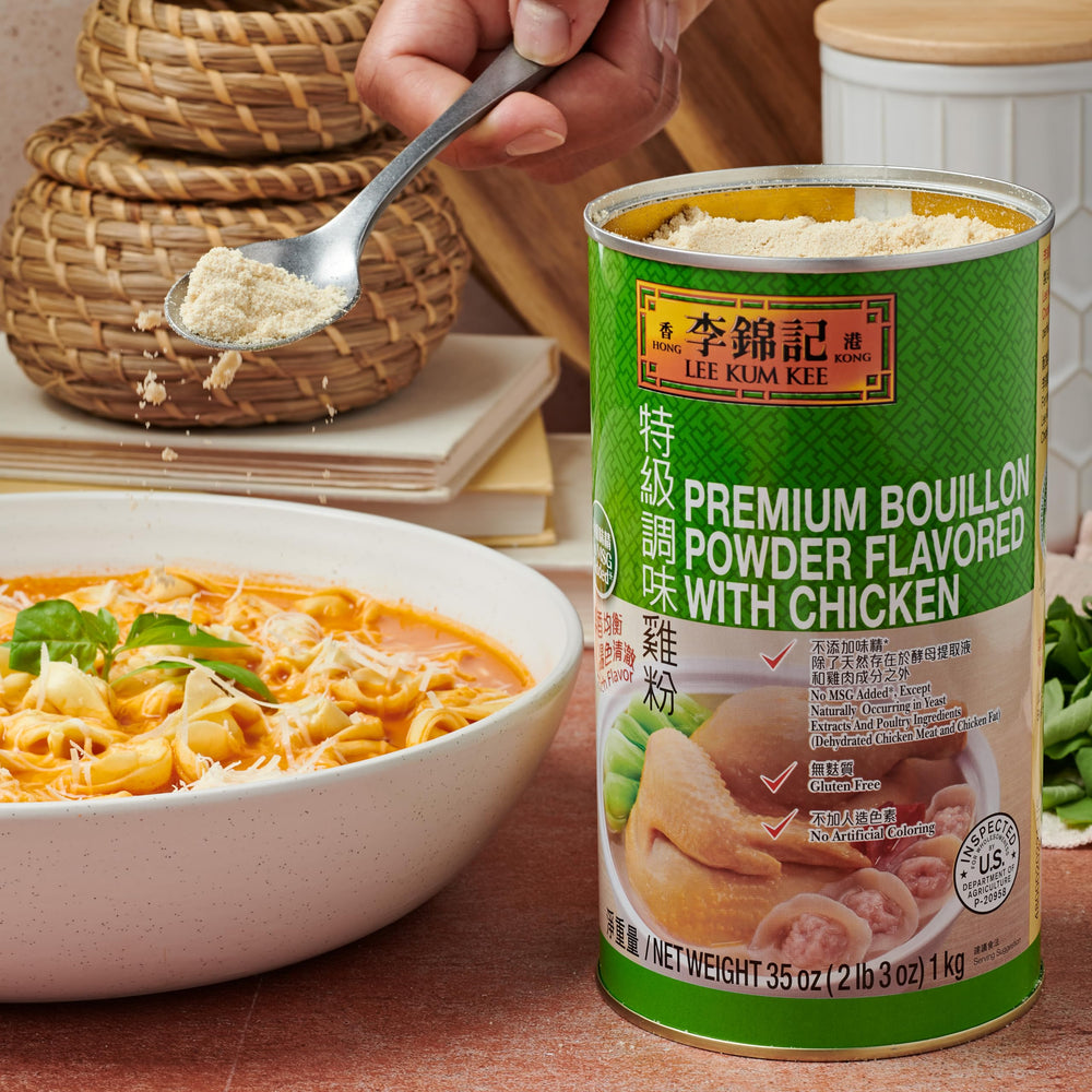 Lee Kum Kee chicken bouillon enhances sauces for noodles