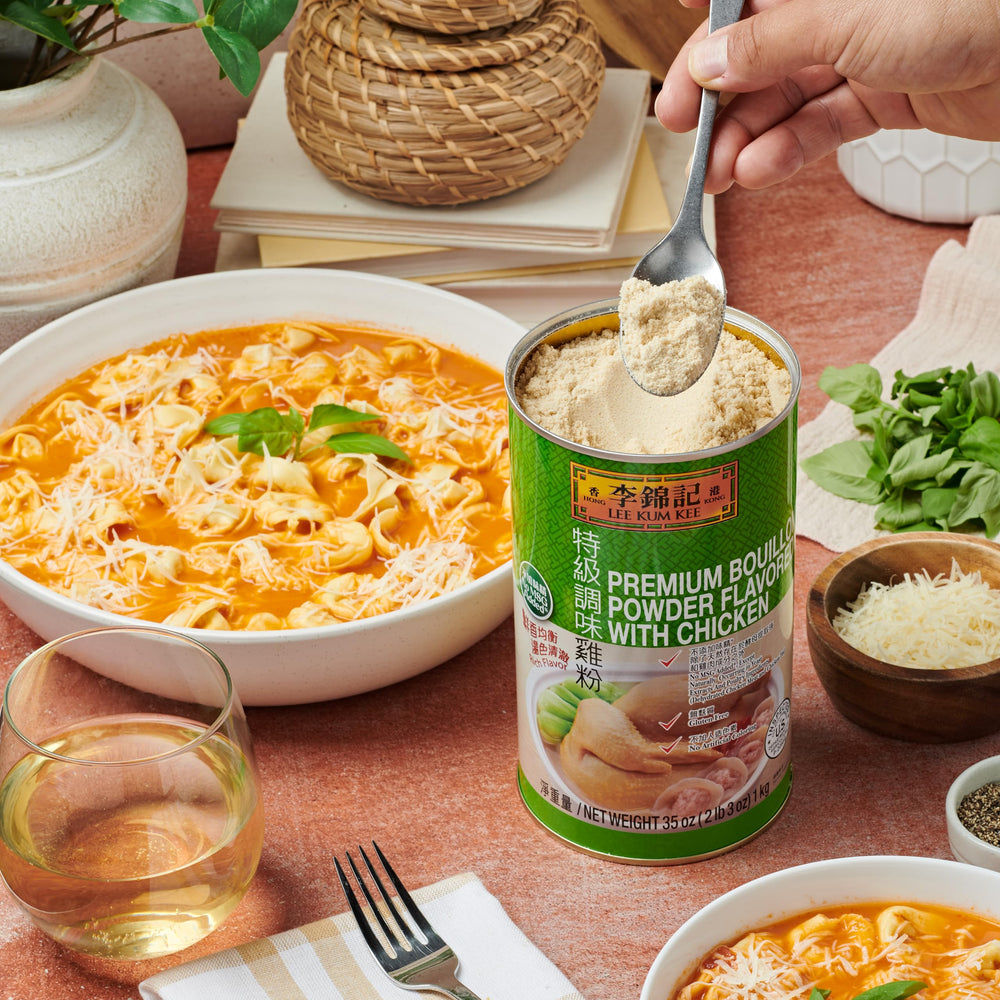 Lee Kum Kee Bouillon Powder seasons rice with savory lift