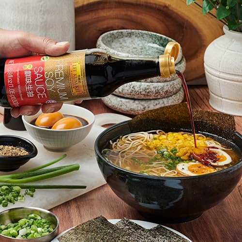 Lee Kum Kee Premium Light Soy Sauce used for marinates delivering balanced seasoning