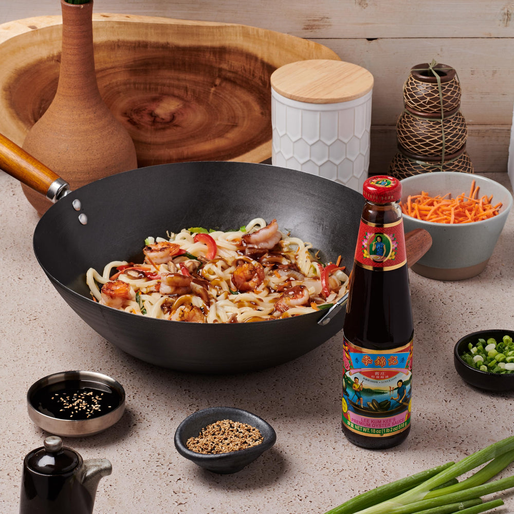 Lee Kum Kee Premium Oyster Sauce meat marinade delivers savory crust.