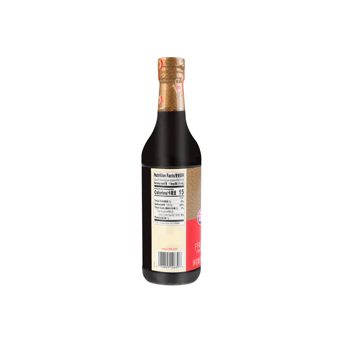 Lee Kum Kee Premium Soy Sauce in a home kitchen setting