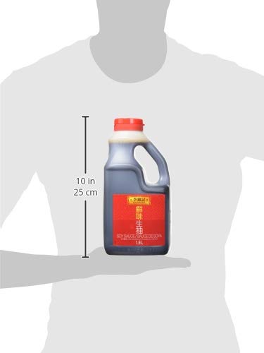 Lee Kum Kee soy sauce used as dipping sauce for sushi or dumplings.