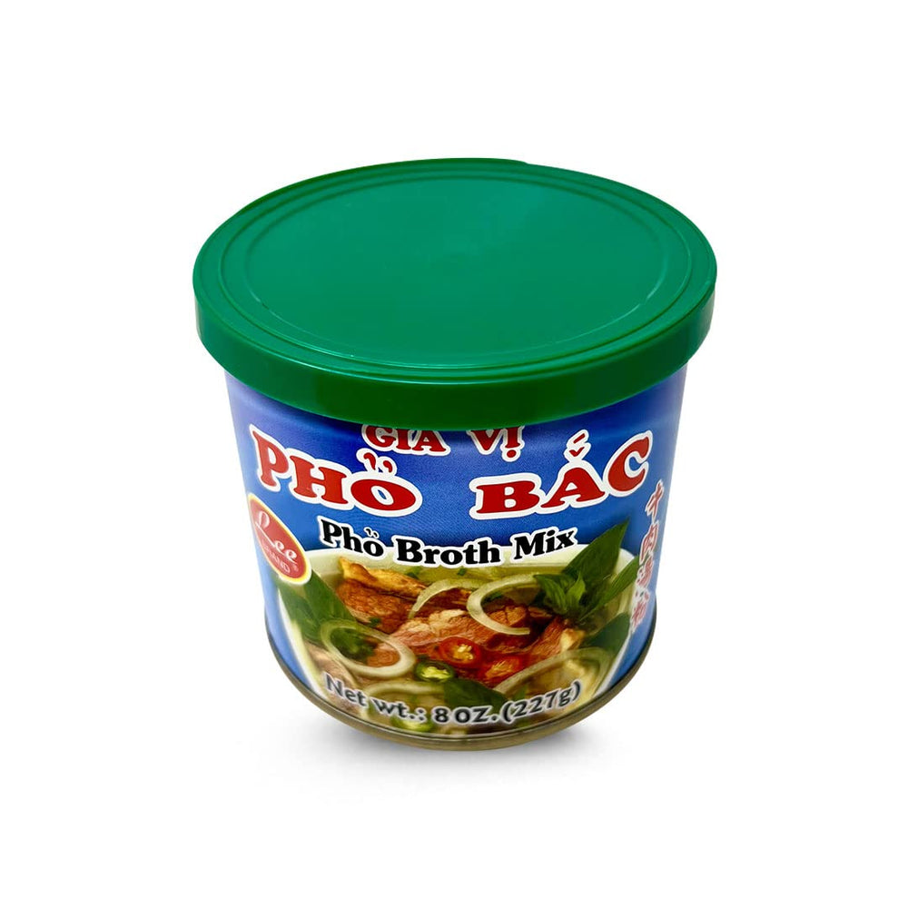Lee Pho Broth Mix broth in bowl ready to enjoy