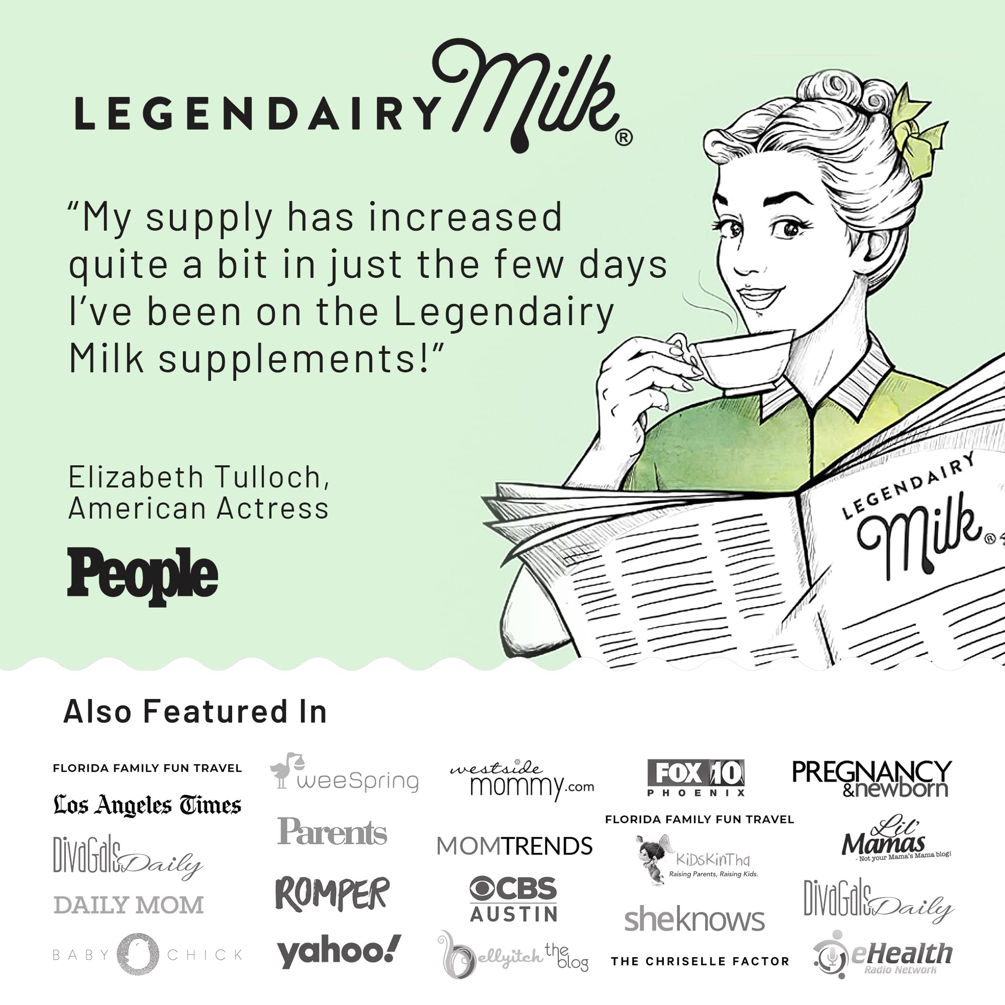 Legendairy Milk Lechita in-use with a nursing mom