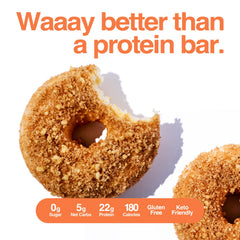 Legendary Foods Protein Donuts crumbly texture, bakery-style treat ready in minutes.