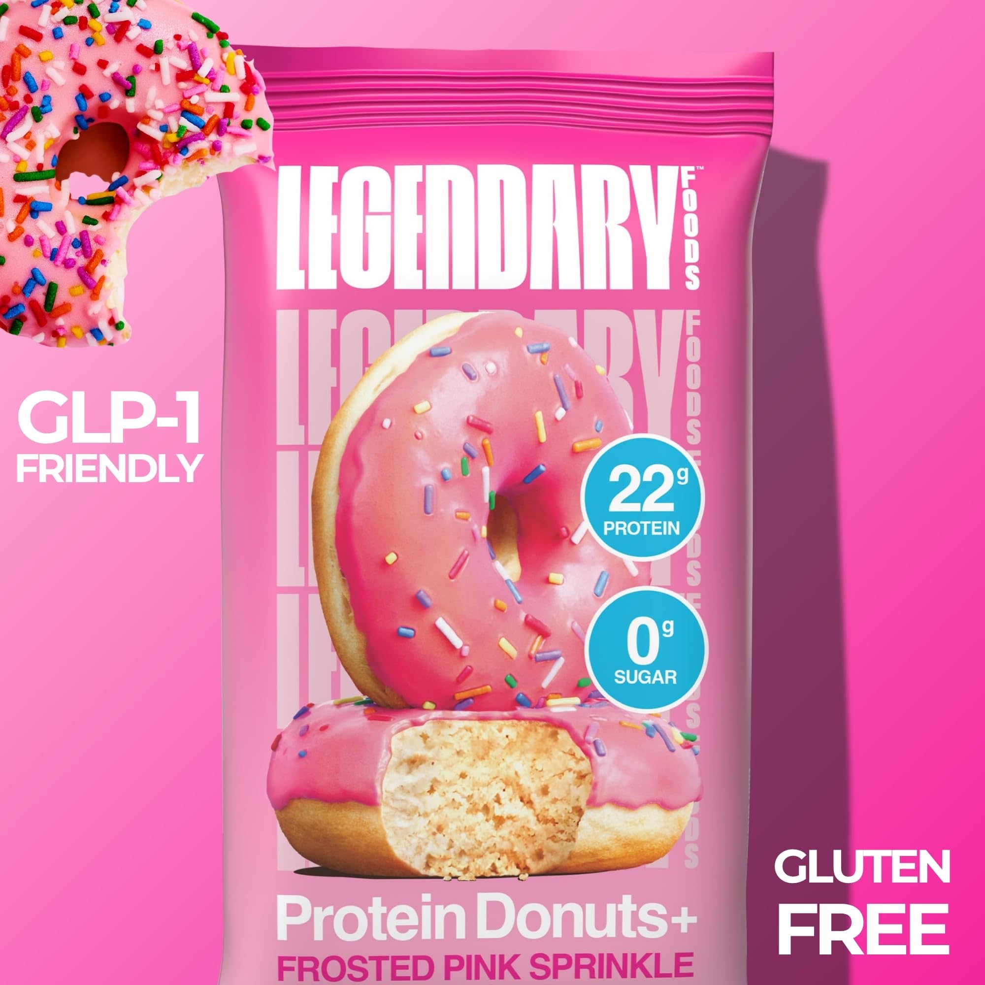 Legendary Foods Protein Donuts eight-pack convenient snack for busy days