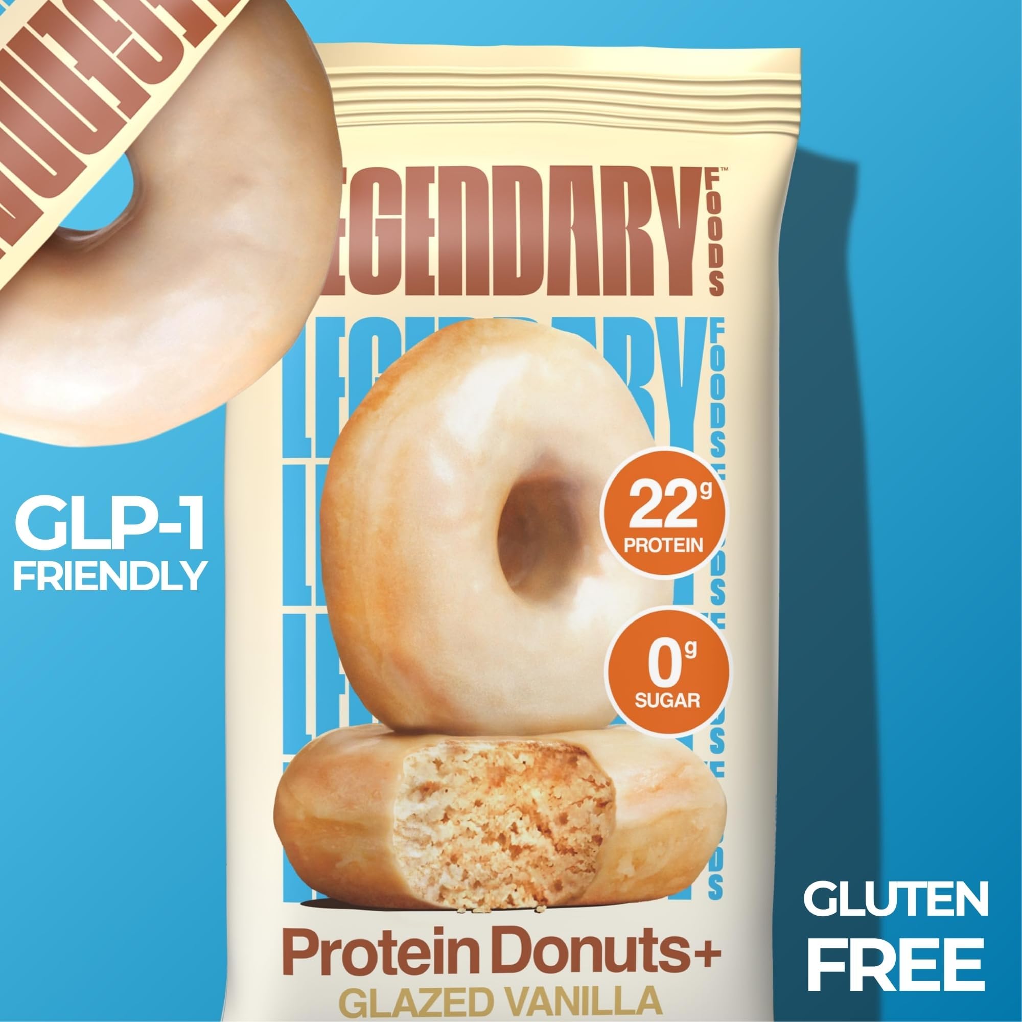 Legendary Foods Protein Donuts gluten-free, keto-friendly option for gluten-conscious diets.