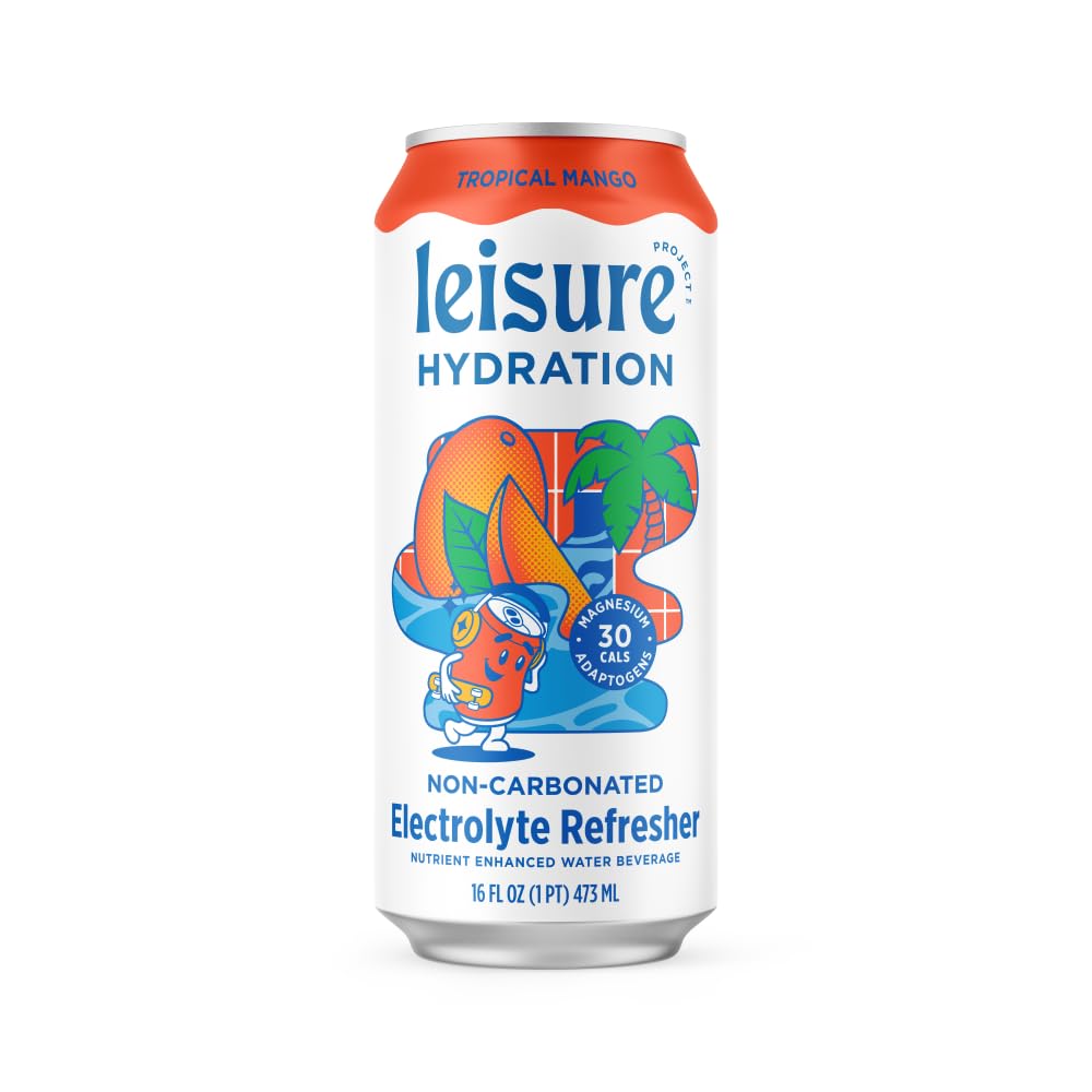 Leisure Hydration Tropical Mango can ready to drink during workouts