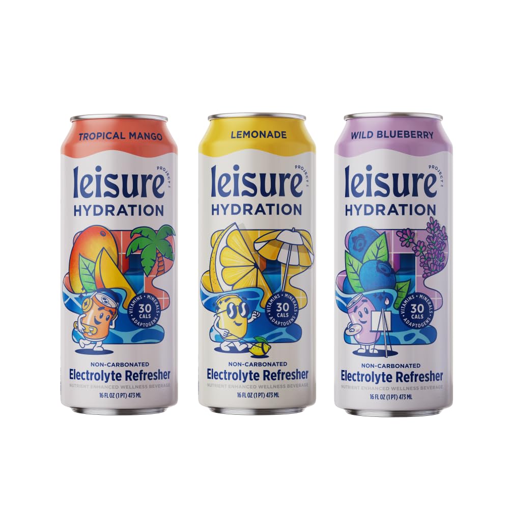 Leisure Hydration Tropical Mango can for refreshing energy during activity