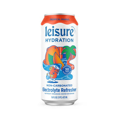 Leisure Hydration Tropical Mango can ready to drink during workouts