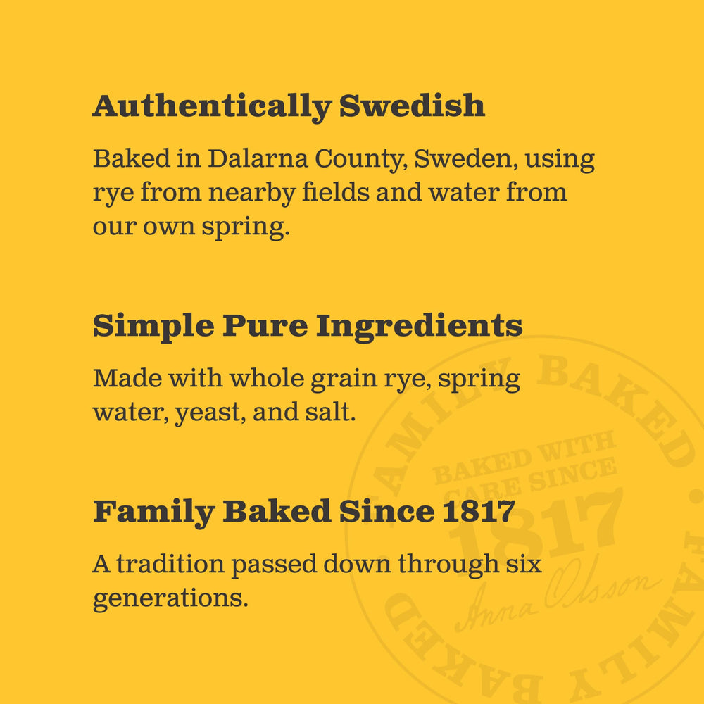 Heritage bakery setting emphasizes Leksands craftsmanship and family tradition.