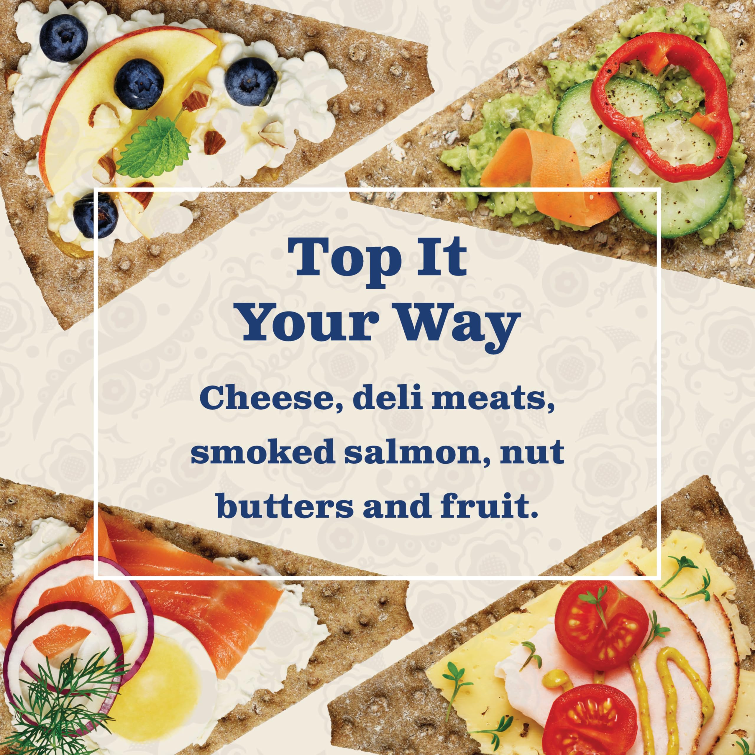 Nordic kitchen table scene featuring Leksands Swedish whole grain rye crispbread.