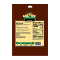 LEM Backwoods Bratwurst seasoning close-up highlights a robust spice blend for sausage.
