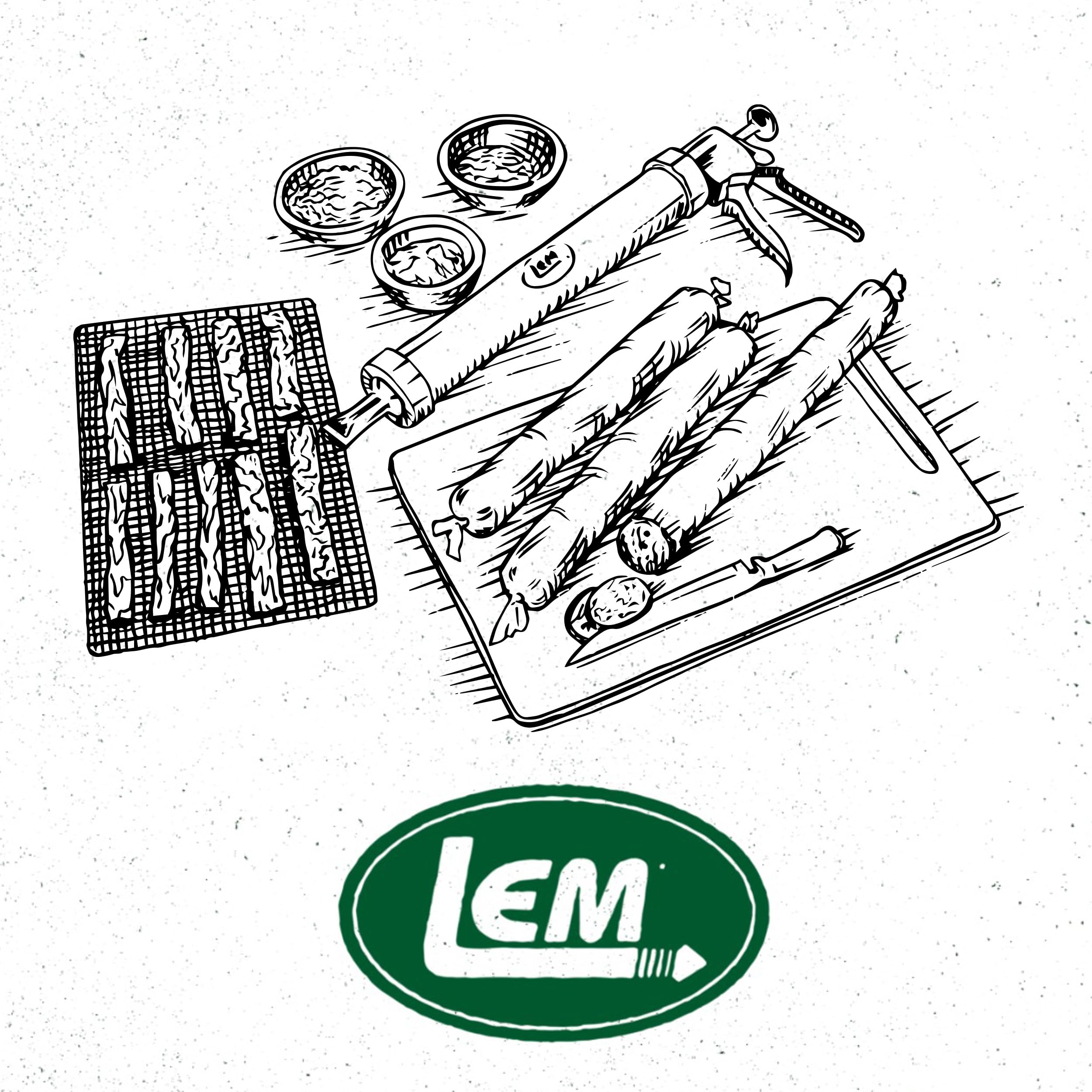 All-in-one kit with nozzles, seasoning, and brush for jerky making