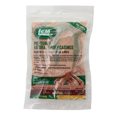 LEM pre-tubed sheep casings straw setup makes end retrieval easy during stuffing