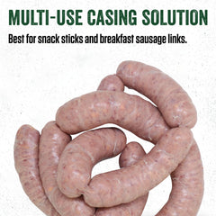 LEM sausage casings ready for snack sticks and breakfast links