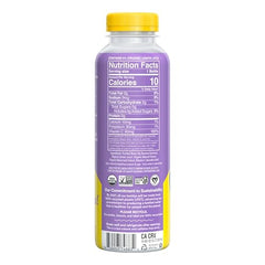 Lemon Perfect Blueberry label closeup highlighting organic ingredients.