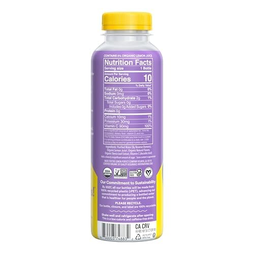 Lemon Perfect Blueberry pour shot suggesting flavorful, sugar-free hydration.