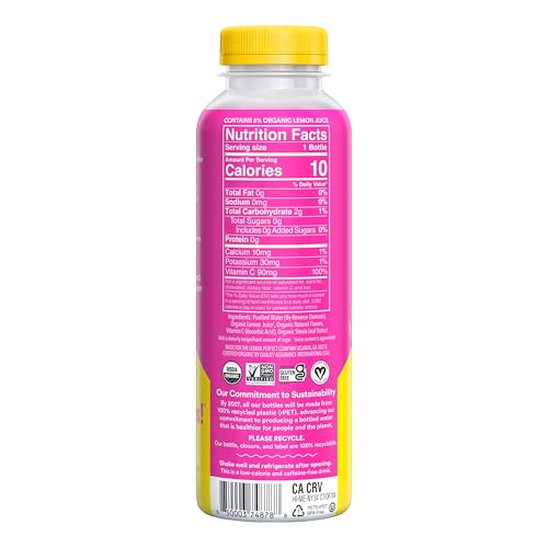 Lemon Perfect Dragon Fruit label close-up highlights organic certification.