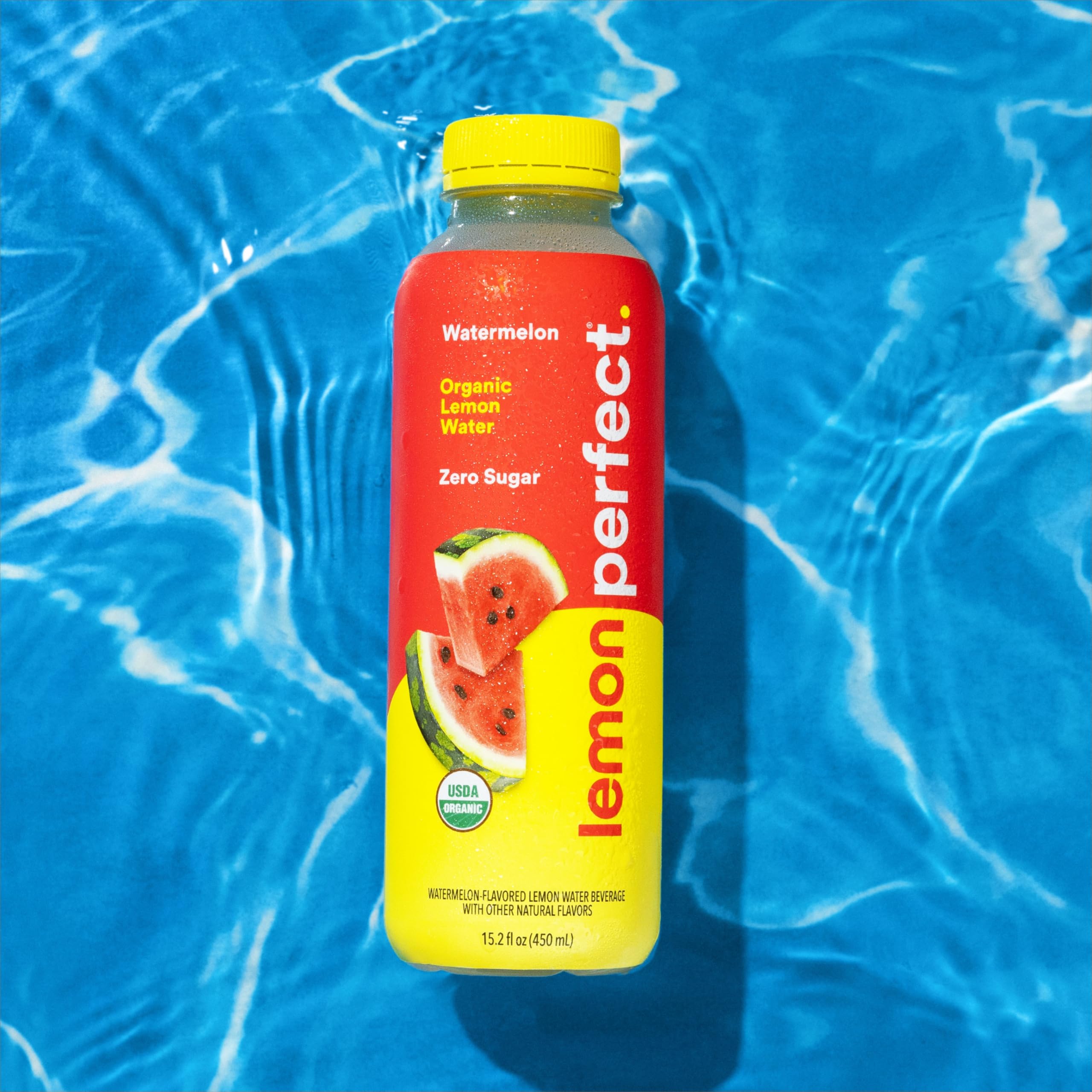 Lemon Perfect Watermelon ingredients list featuring purified water and natural flavors