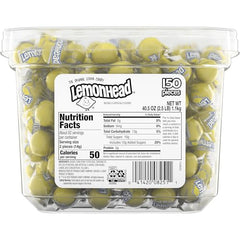 Individually wrapped Lemonhead candies ready for gifting or on-the-go snacking