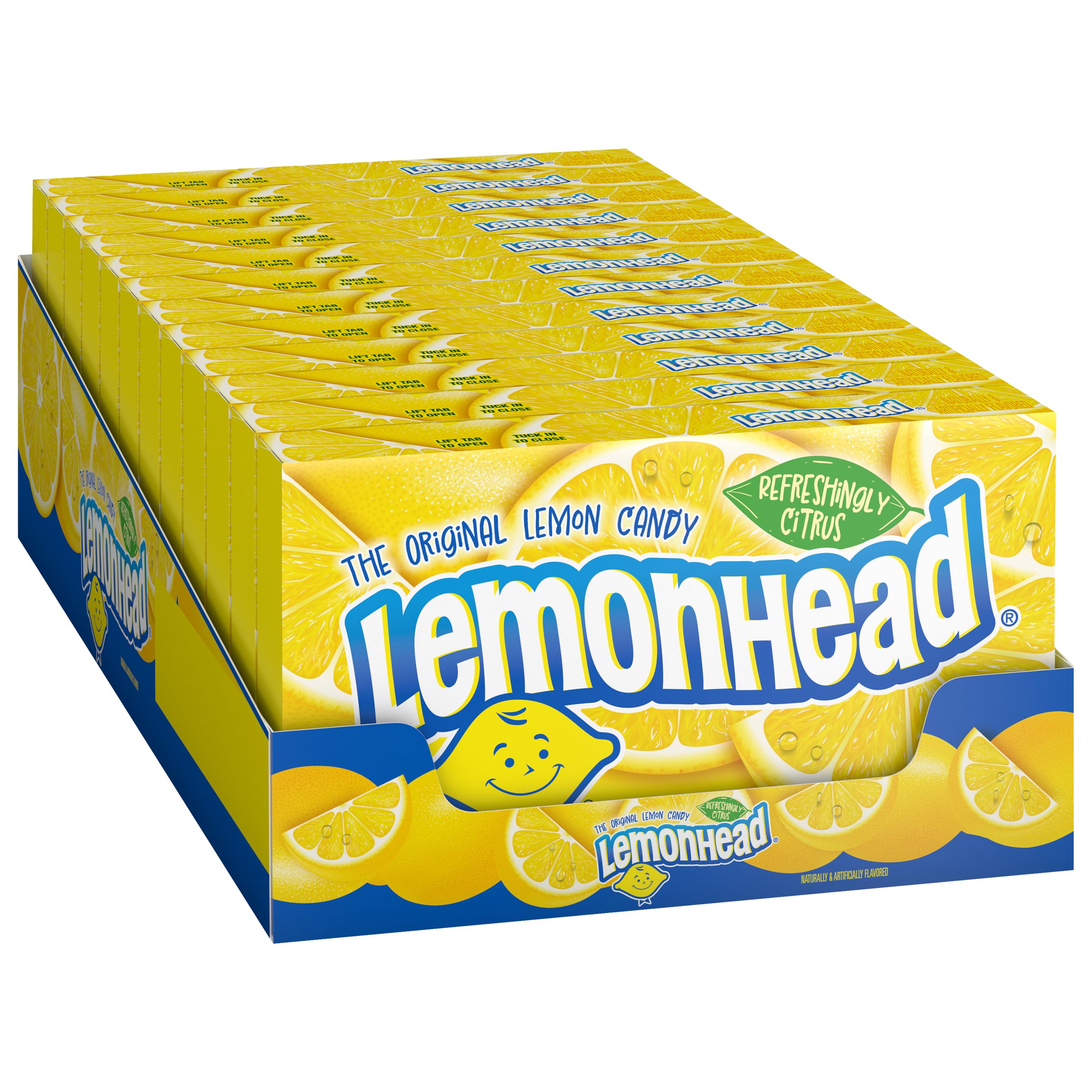 Lemonhead Hard Lemon Candy theatre box pack12 for shareable cinema snacking.