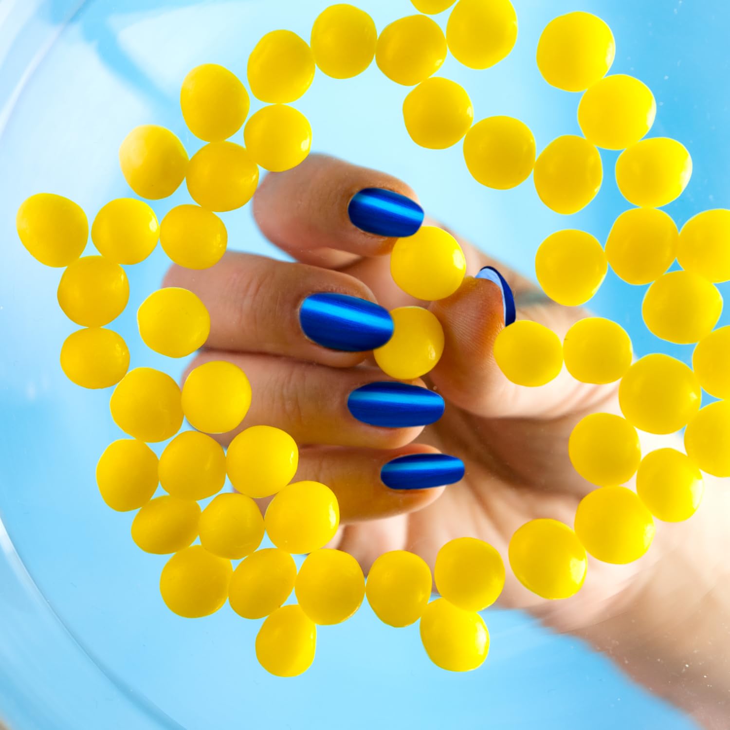 Lemonhead on-the-go snack image emphasizes portable, compact candy for quick tangy moments.