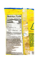 Lemonhead 4.5 oz peg bag open-serving view with colorful candies ready to share.