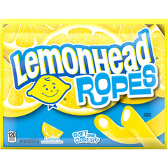 LEMONHEAD Ropes lemon-filled close-up, soft, tangy treat ideal as a snack.