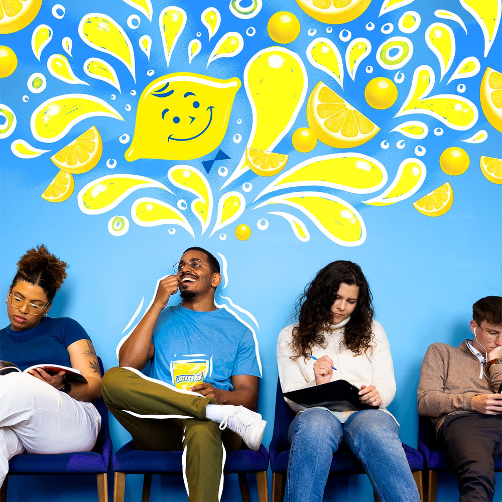 Lemonhead on-the-go scene, snack ready for daily adventures