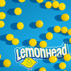 Lemonhead tub with 40.5-ounce bulk presentation for parties or events