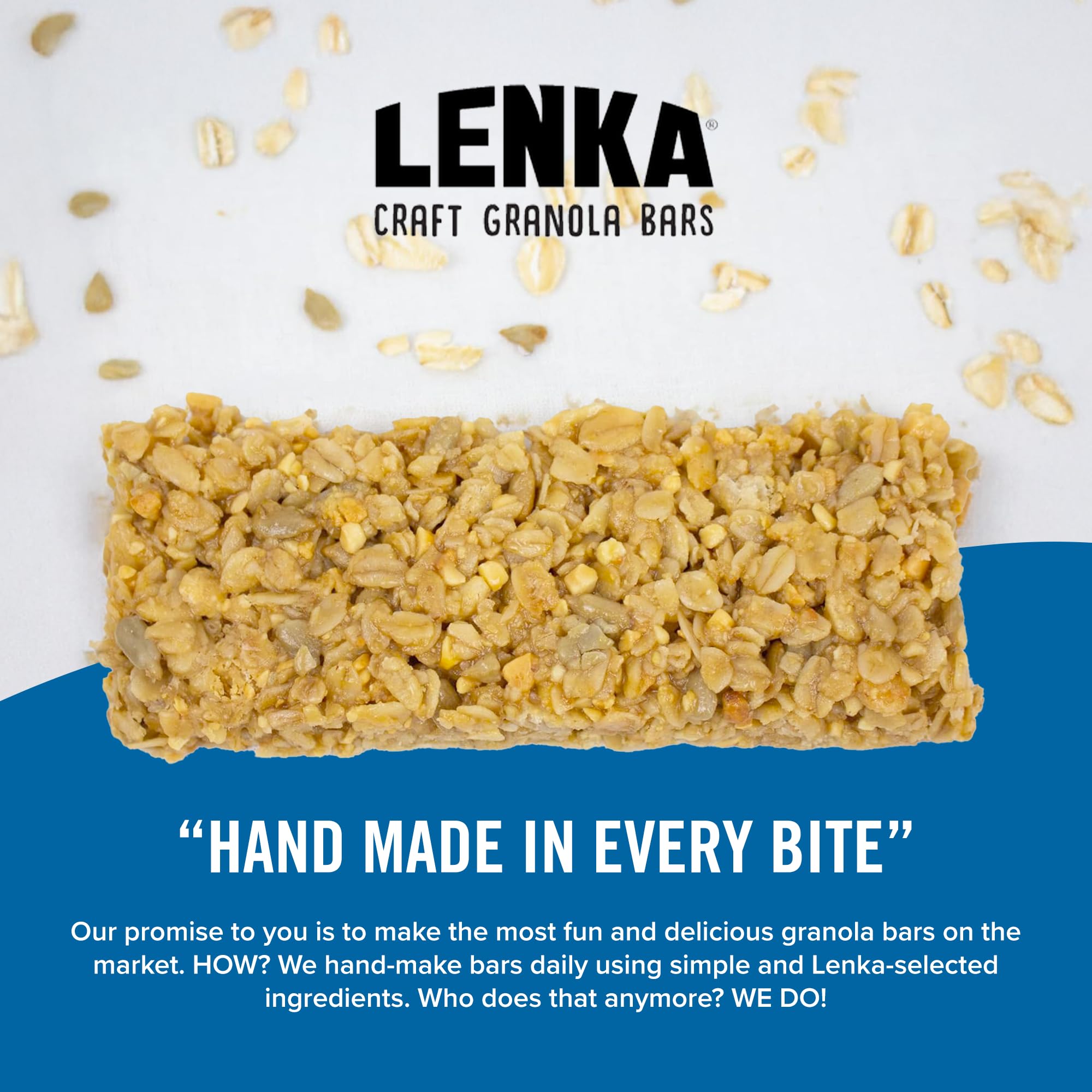 Lenka soft-chewy bar close-up highlights mouthfeel and texture