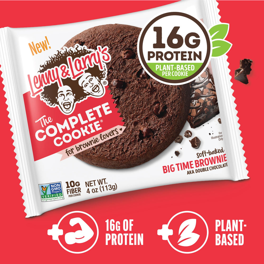 Packaging emphasizes vegan, non-GMO snack options for mindful cravings.
