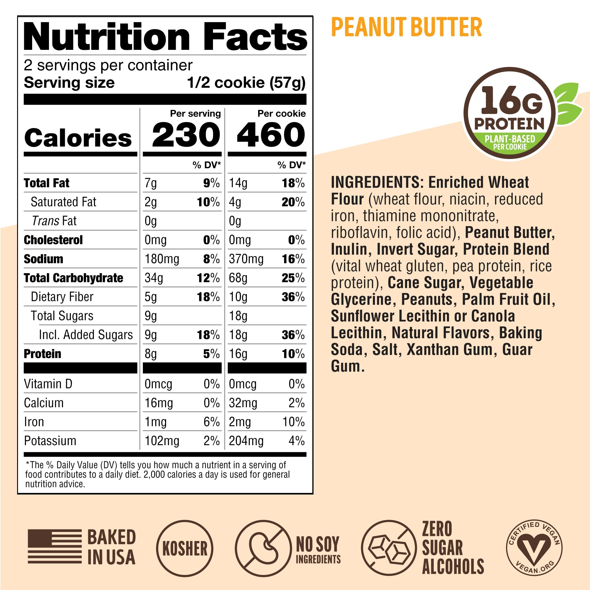 Lenny & Larry's Complete Protein Cookie on desk with snack-time setup.