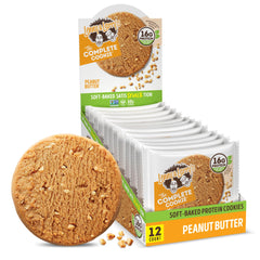Lenny & Larry's Complete Protein Cookie peanut butter soft-baked 12-pack, protein-rich snack.