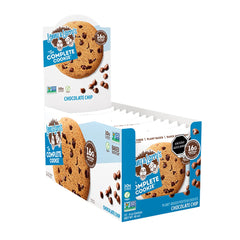 Lenny & Larry's Complete Cookie 4 oz serving on plate; vegan protein.
