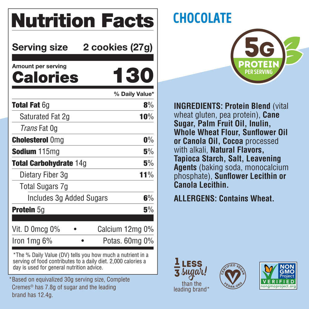 The Complete Cremes with no high fructose corn syrup for a clean snack