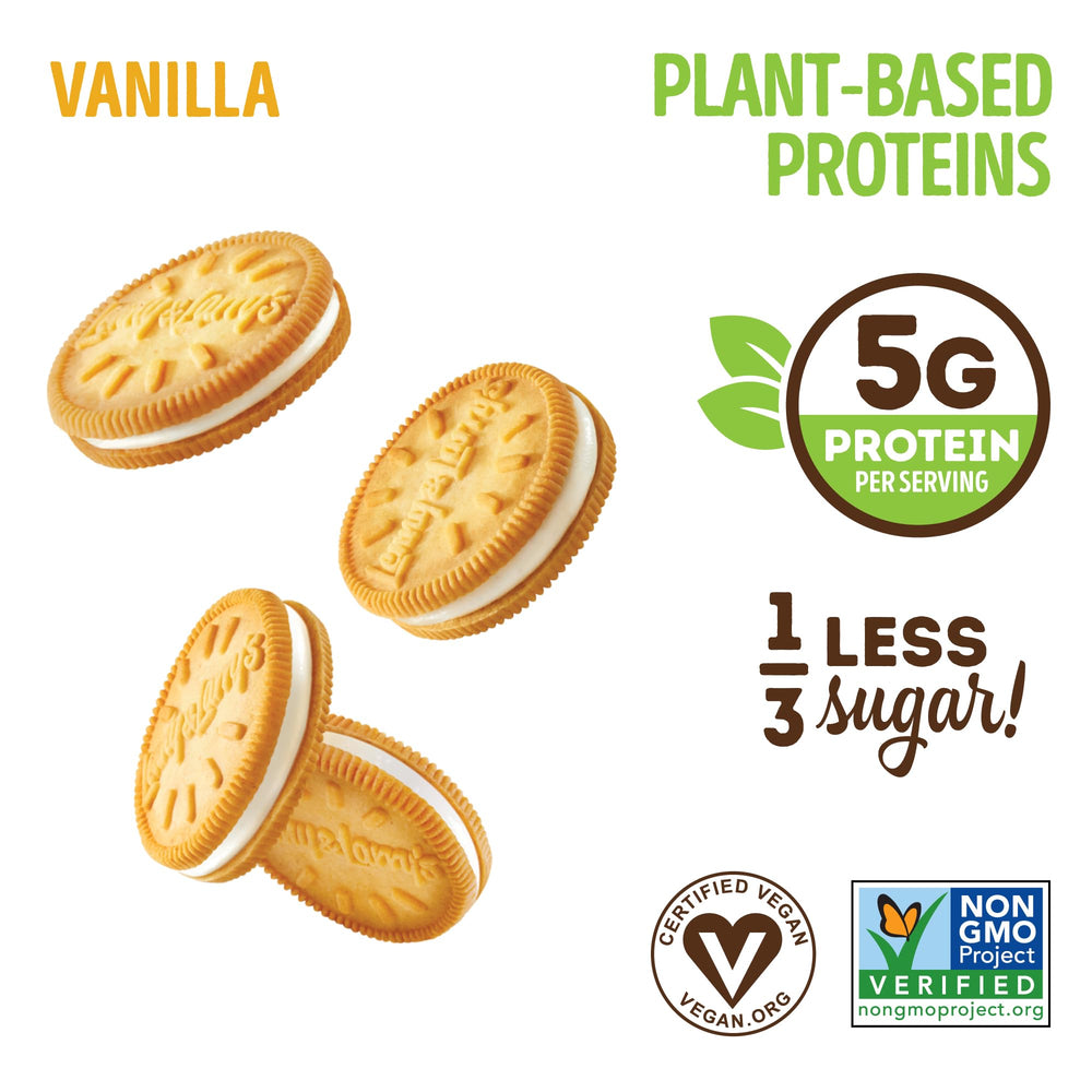 Lenny & Larry's Complete Cremes Vanilla ingredients, showcasing plant-based protein.