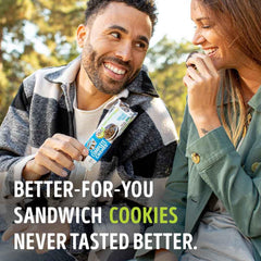 Lenny & Larry's Complete Cremes Vanilla six-pack cookies, great for on-the-go protein.